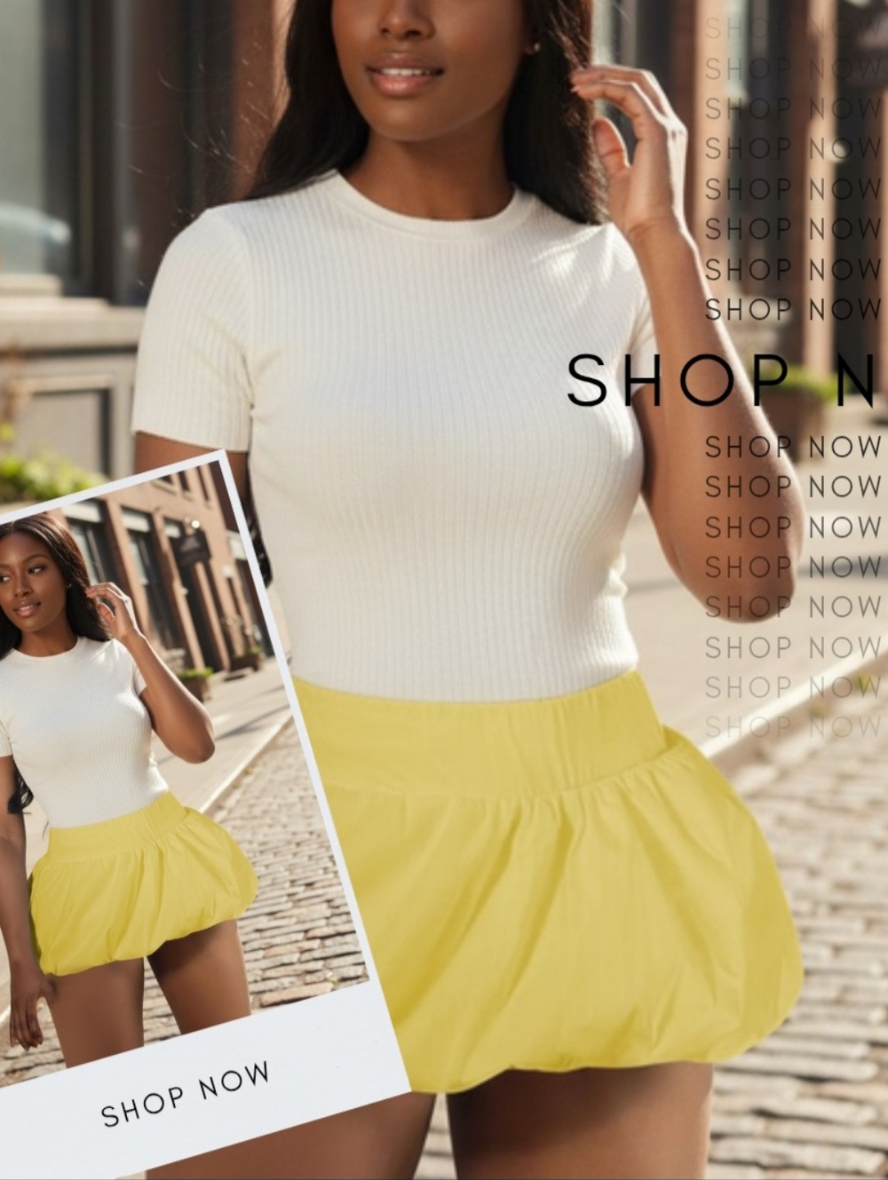 MISSES - The CHIC YELLOW Bubble Skirt